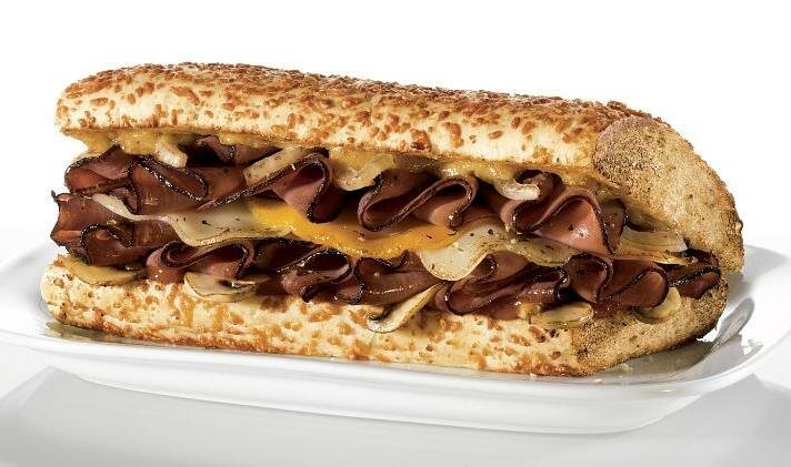 Quiznos New Black Angus Beef on Rosemary Parmesan Sub