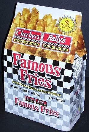 Checkers/Rally's Famous Fries will be available as a frozen product at Wal-Mart locations