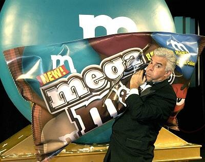 New Mega M&M'S are on average 55 percent bigger than the originals and give chocolate lovers more chocolate and peanut in every bite.